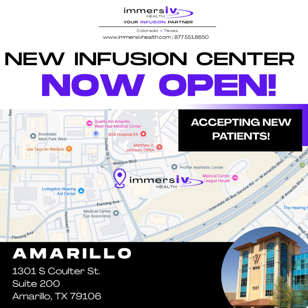 IMMERSIV HEALTH AMARILLO CLINIC NOW OPEN